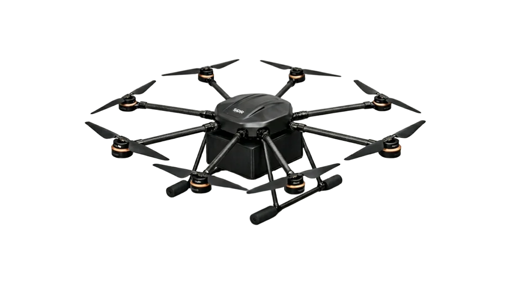 SDR logistics and heavy-lift — cargo transport octocopter